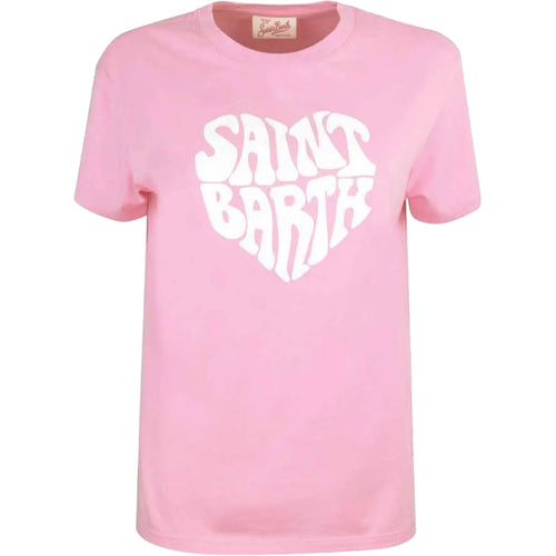 T-shirt Donna Mc2 Saint Barth - Cotton Crew Neck T-Shirt - Rosa