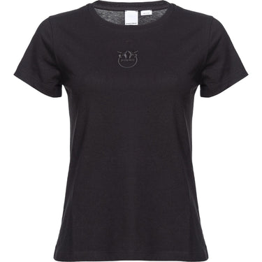T-shirt Donna Pinko - Bussolotto T-Shirt Jersey Logo - Nero - Gianni Foti