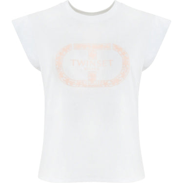 T-shirt Donna Twinset - T-Shirt C/Ricamo - Bianco - Gianni Foti