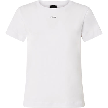 T-shirt Donna Pinko - Basico T-Shirt Jersey Logo Pin - Bianco