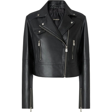 Giubbotti Donna Pinko - New Sensibile Chiodo Nappa - Nero