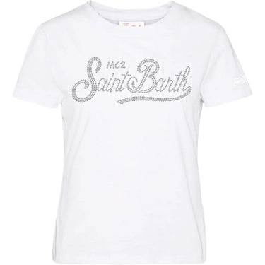 T-shirt Donna Mc2 Saint Barth - Cotton Crew Neck T-Shirt - Bianco