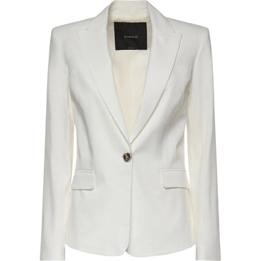 Giacche Donna Pinko - Freda Giacca Lino Stretch - Bianco