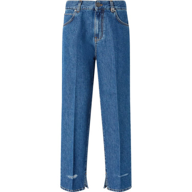Pantaloni Donna Pinko - Lovely Loose Soft Ocean Denim - Blu