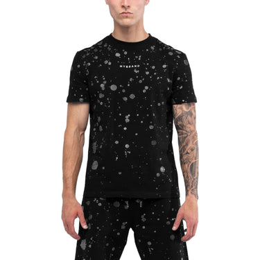 T-shirt Uomo My Brand - Rhinestone Splash Mb T Shirt - Nero - Gianni Foti