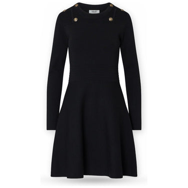 Vestiti casual Donna Liu Jo - Ecs Abito Maglia Fit&Flair - Nero