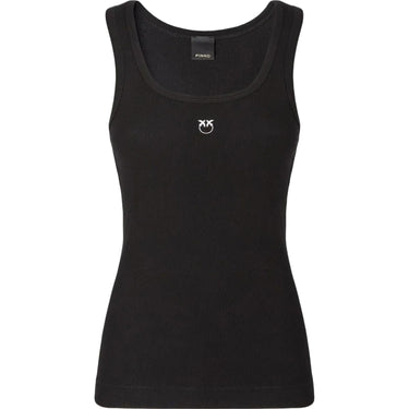 Canotte e top Donna Pinko - Calcolatore Canottiera Costina - Nero