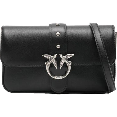 Borse a spalla Donna Pinko - Love One Slouchy Baby Vitello - Nero
