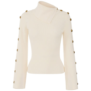 Maglie Donna Elisabetta Franchi - Maglia tricot MK03S66E2 - Avorio