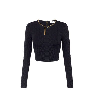 Maglie Donna Elisabetta Franchi - Maglia tricot MK32S67E2 - Nero
