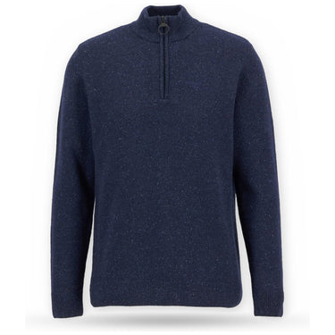 Maglie Uomo Barbour - Essential Tisbury Half Zip - Blu