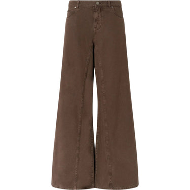 Pantaloni Donna Pinko - Winona Wide Leg Bull Slegato - Marrone