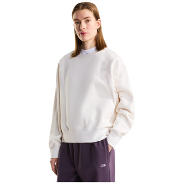 Felpe senza cappuccio Donna The North Face - TNF Essential Simple Dome Boxy OS Crew - Panna