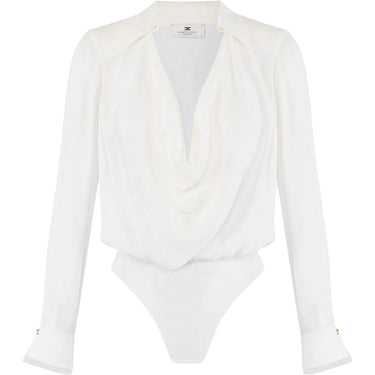 Camicie Donna Elisabetta Franchi - Camicia a body - Avorio