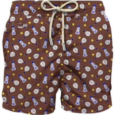 Pantaloncini e calzoncini Uomo Mc2 Saint Barth - Lighting Micro Fantasy - Marrone