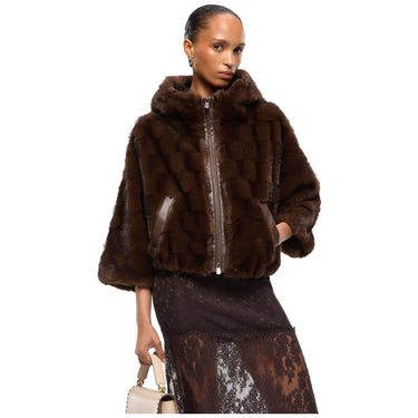 Pellicce Donna Pinko - Cadetia Cappa Aspen Aspetto Vi - Marrone