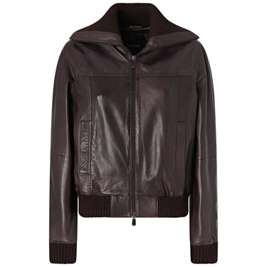 Giubbotti Donna Pinko - Bluma Bomber Pelle Lavata - Marrone
