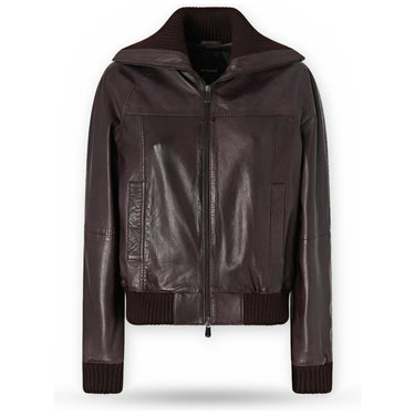 Giubbotti Donna Pinko - Bluma Bomber Pelle Lavata - Marrone