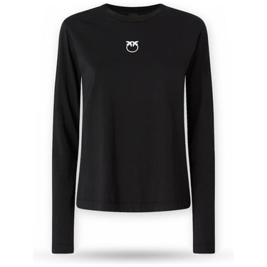 T-shirt Donna Pinko - Toblino T-Shirt Jersey Logo Fl - Nero