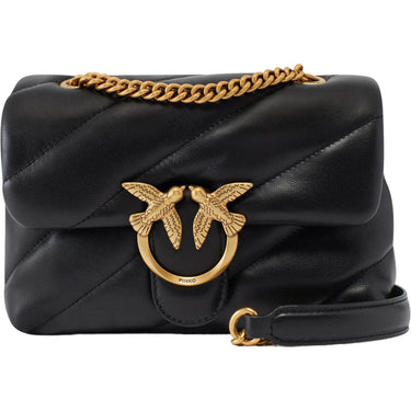 Borse a spalla Donna Pinko - Love Puff Mini Cl Sheep Nappa - Nero