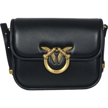 Borse a spalla Donna Pinko - Love Box Bag Fl Mini Nappa + V - Nero
