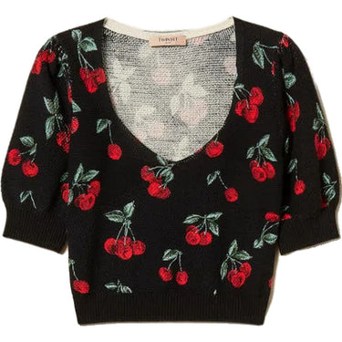 Maglie Donna Twinset - Maglia M/C Stampata - Rosso-Gianni Foti