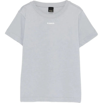 T-shirt Donna Pinko - Basico T-Shirt Jersey Logo Sta - Azzurro