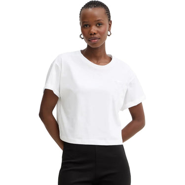 T-shirt Donna Twinset - T-Shirt In Jersey Con Ricamo "T" - Bianco