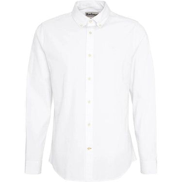 T-shirt Uomo Barbour - Crest Poplin Tailored Shirt - Bianco