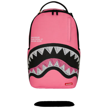 Zaini Casual Unisex Sprayground - Shark Central Pink Embroidered Shark Backpack - Rosa