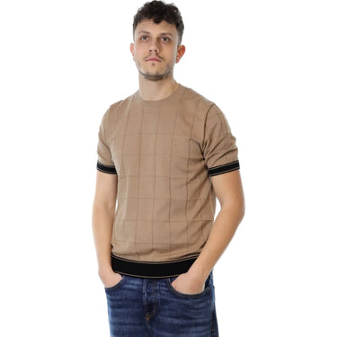 T-shirt Uomo Claq - G/C F. 14 100% Cotone Giza Co - Grigio