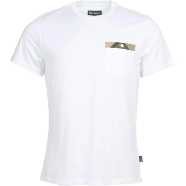 T-shirt Uomo Barbour - Durness Pocket Tee - Bianco - Gianni Foti