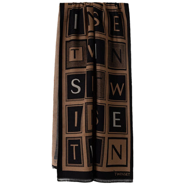 Stole Donna Twinset - Stola In Tessuto Jacquard 262TA4340 - Nero