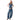 Pantaloni Donna Liu Jo - Pant.Balloon Splits H.W. - Blu
