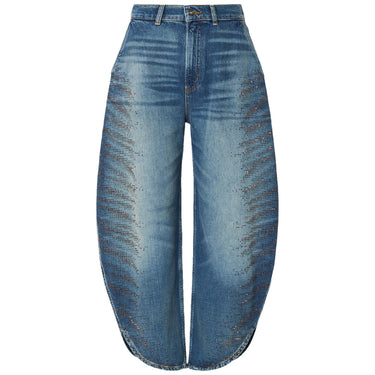 Pantaloni Donna Liu Jo - Pant.Balloon Splits H.W. - Blu
