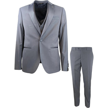 Abiti Uomo Manuel Ritz - Abito con gilet - Grigio-Gianni Foti