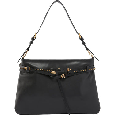 Borse a spalla Donna Pinko - Belt Bag Big Vitello Morbido - Nero