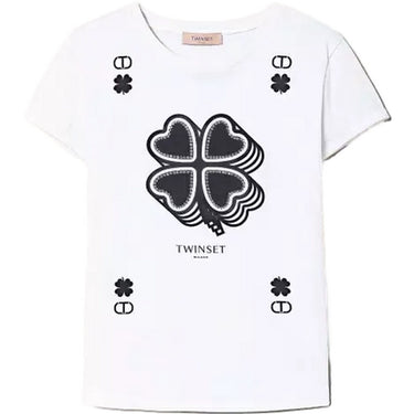 T-shirt Donna Twinset - T-Shirt M/C - Bianco - Gianni Foti