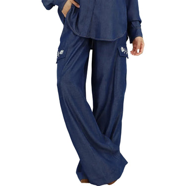Pantaloni Donna Liu Jo - Pantalone denim - Blu-Gianni Foti