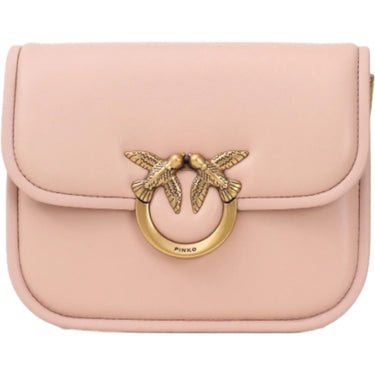 Borse a spalla Donna Pinko - Love Box Bag Fl Mini Nappa + V - Rosa