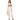 Pantaloni Donna Elisabetta Franchi - Pantalone palazzo in crêpe stretch con rivetto log - Bianco