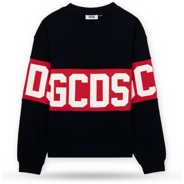Felpe senza cappuccio Uomo Gcds - Band Logo Crewneck - Nero