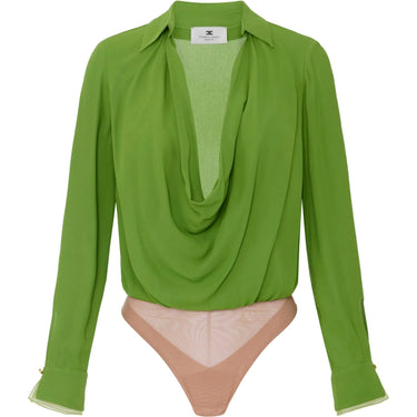 Camicie Donna Elisabetta Franchi - Camicia a body - Verde