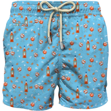 Pantaloncini e calzoncini Uomo Mc2 Saint Barth - Lighting Micro Fantasy - Azzurro