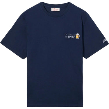 T-shirt Uomo Mc2 Saint Barth - T-Shirt With Embroidery - Blu
