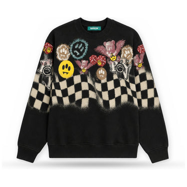 Felpe senza cappuccio Unisex Barrow - Sweatshirt Unisex F6BWUASW071 - Nero