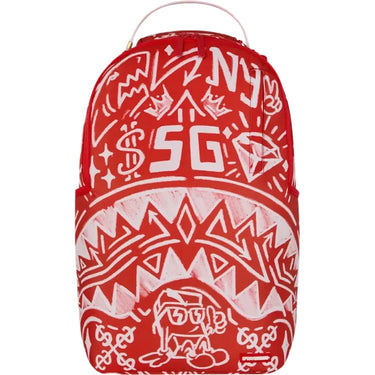 Zaini Casual Unisex Sprayground - Graffiti Wall Dlxsr Backpack - Rosso