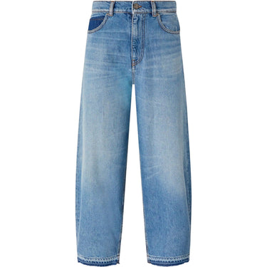 Jeans Donna Pinko - Estelle Egg Dirty Blue Denim - Blu-Gianni Foti