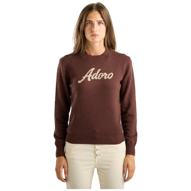 Maglioni Donna Mc2 Saint Barth - New Crewneck Sweater Adoro 18 Strass - Multicolore