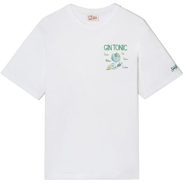T-shirt Uomo Mc2 Saint Barth - T-Shirt With Embroidery - Bianco